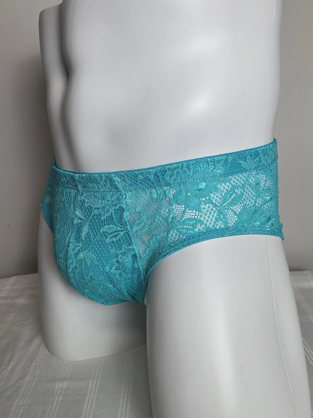 Cosabella Teal Lace Men's Briefs